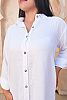 Santorini Linen Tunic Dress White Close