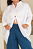 Key Largo Linen Blouse Close