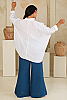 Key Largo Linen Blouse Back