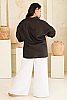 Laguna Linen Top Black Back