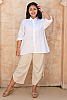 Laguna Linen Top White Front