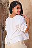 Linen Pullover White Back