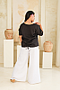 Linen Pullover Black Back