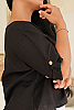 Linen Pullover Black Side