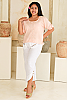 Linen Pullover Pearl Pink Full