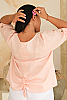 Linen Pullover Pearl Pink Back