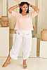 Linen Pullover Pearl Pink Full 1