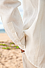 Men's Linen Traveler Long Sleeve White Shirt Sleeves