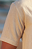 Men's Organic Cotton Short Sleeve Italian Natural Shirt Sleeve