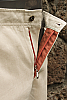 Men's Linen Natural (Khaki) Dress Pants Beach Wedding Zipper Detail