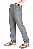 mens linen island pants stone blue - Island Importer