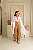 Women's Linen Duster White Front
