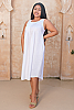 Novita Linen Dress White Side