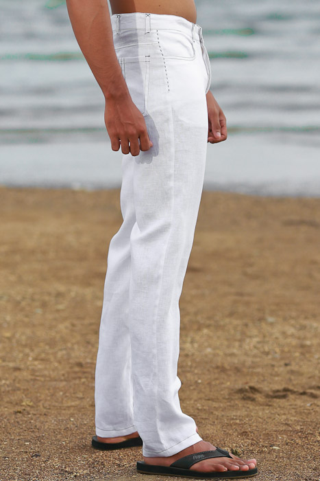 Men's Custom White Linen Suit - Beach Weddings & Grooms - Island Importer