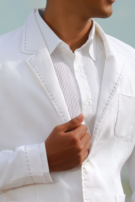 Men's Custom White Linen Suit - Beach Weddings & Grooms - Island Importer