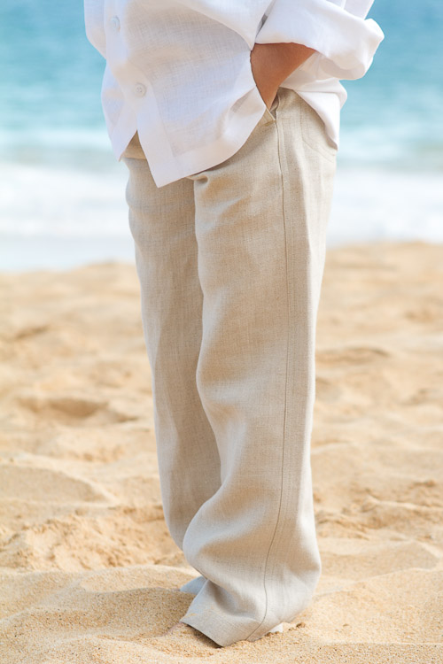 Boys Linen Amalfi Pants for Beach Weddings