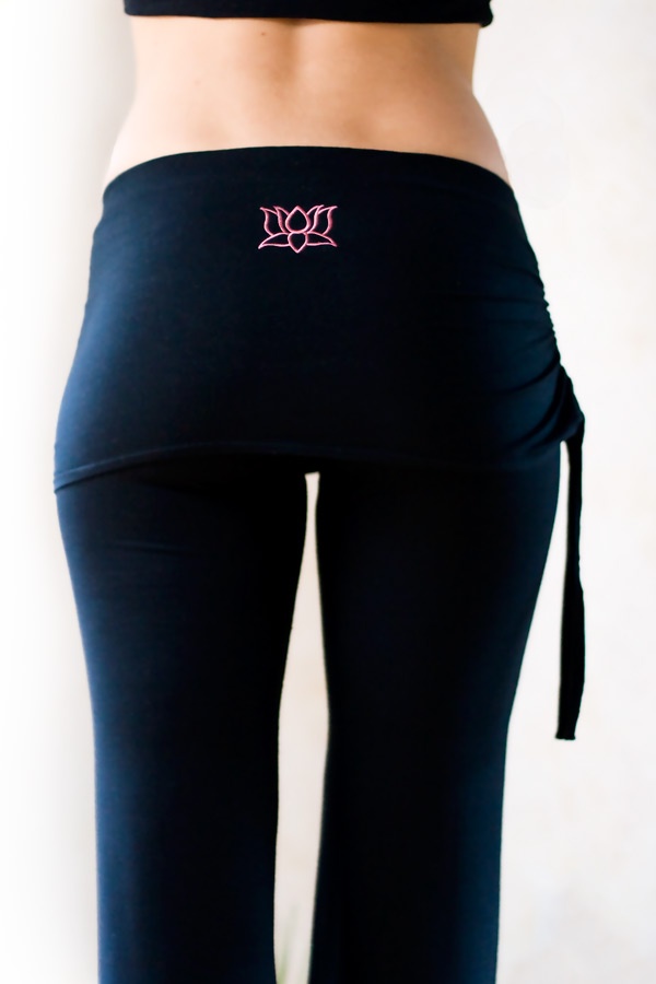 Women Lotus Yoga Pants with Skirt Attached