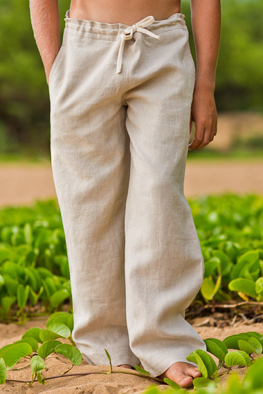 Boy's Linen Riviera Pant