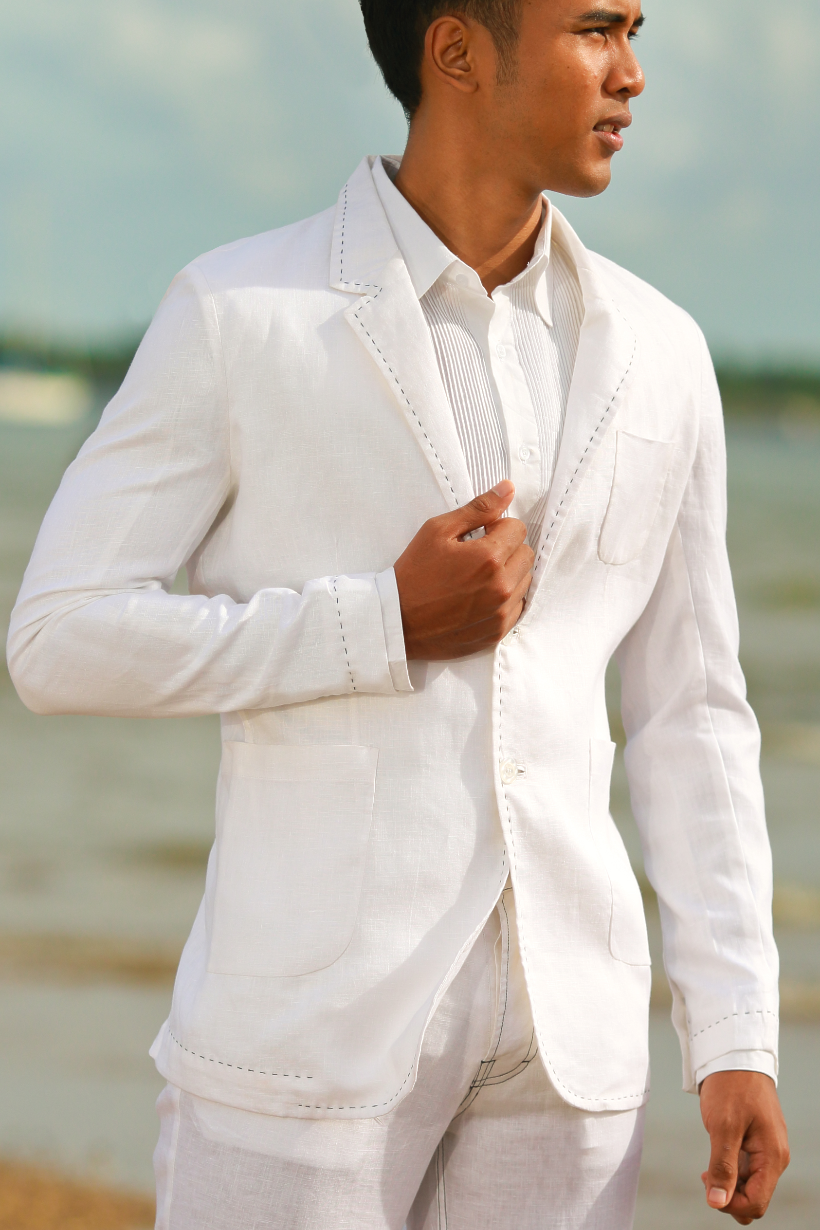 Custom Linen Havana Jacket