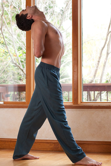 men in yoga pants