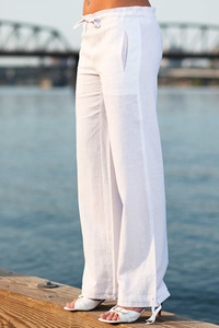Drawstring Linen Surf Pant