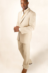 Mens Custom Linen Suit Beach Weddings & Grooms