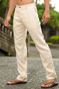 Natural Linen Cozumel Pant