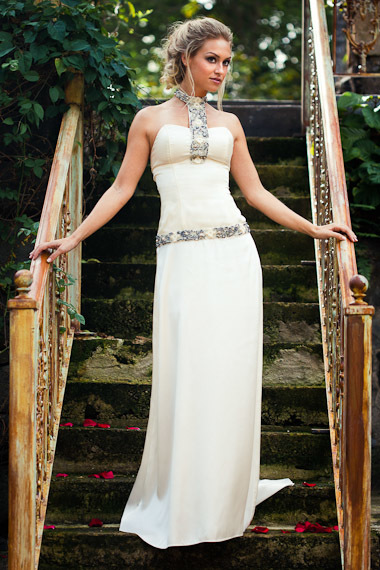 Custom Silk Beach Wedding Dresses Island Importer Beaded Corset Dress